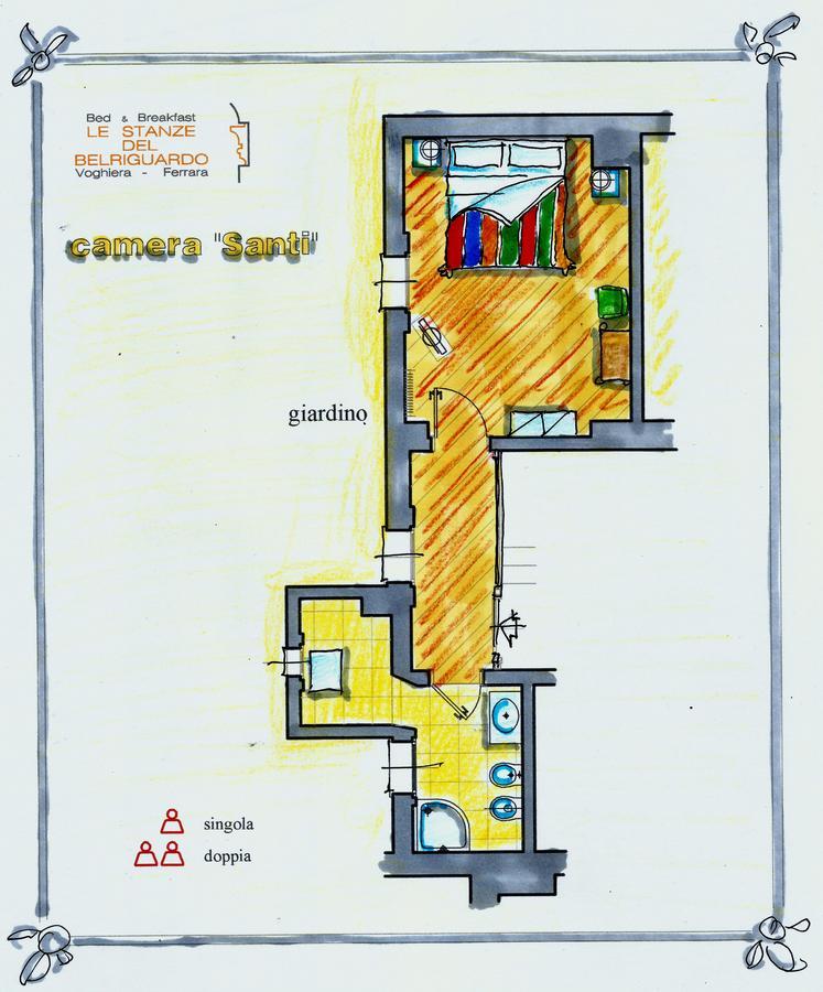 B&B Le Stanze Del Belriguardo Voghiera Kültér fotó
